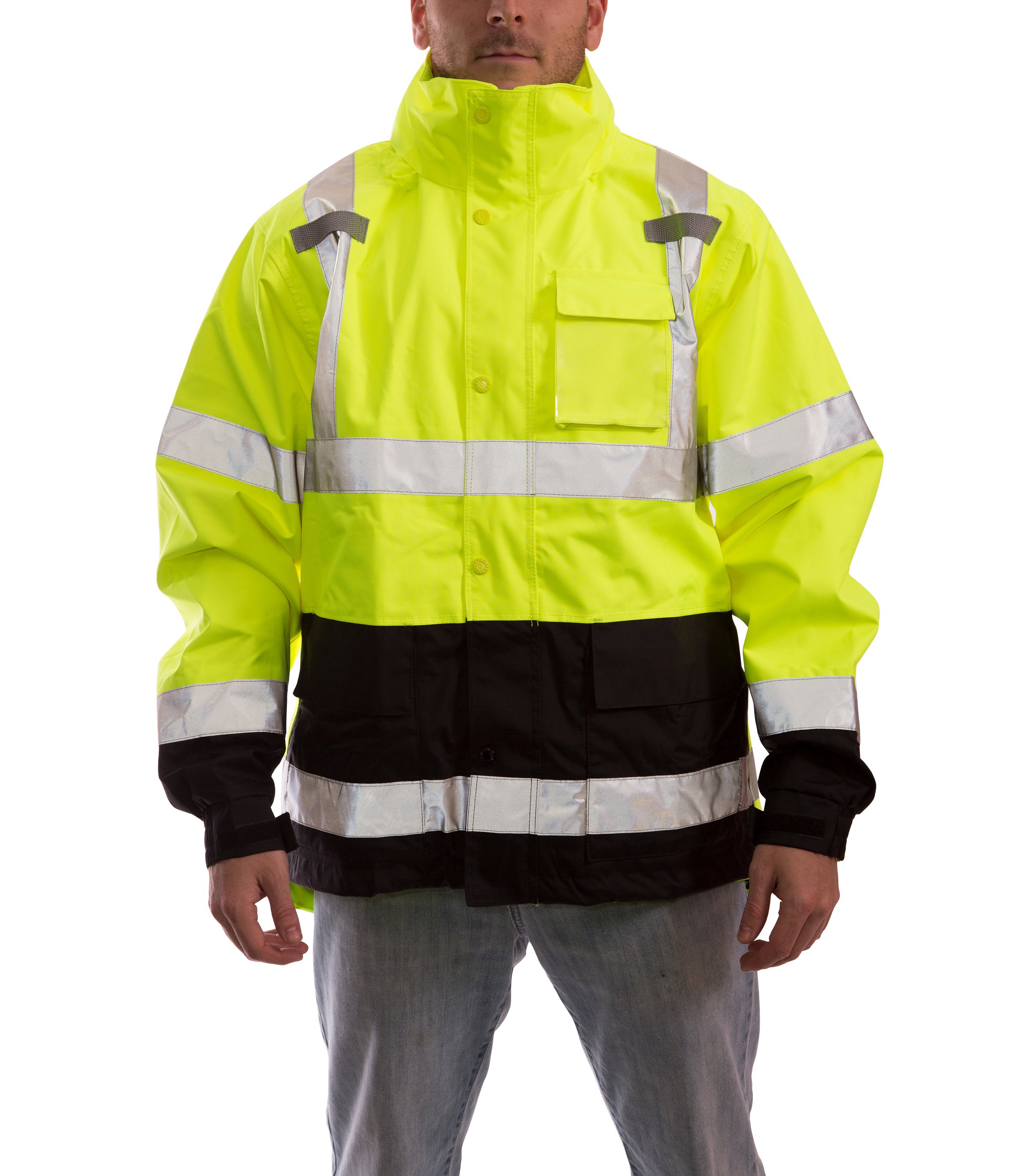 JACKET HI-VIS ICON GREEN CLASS III LARGE - High Visibility Clothing